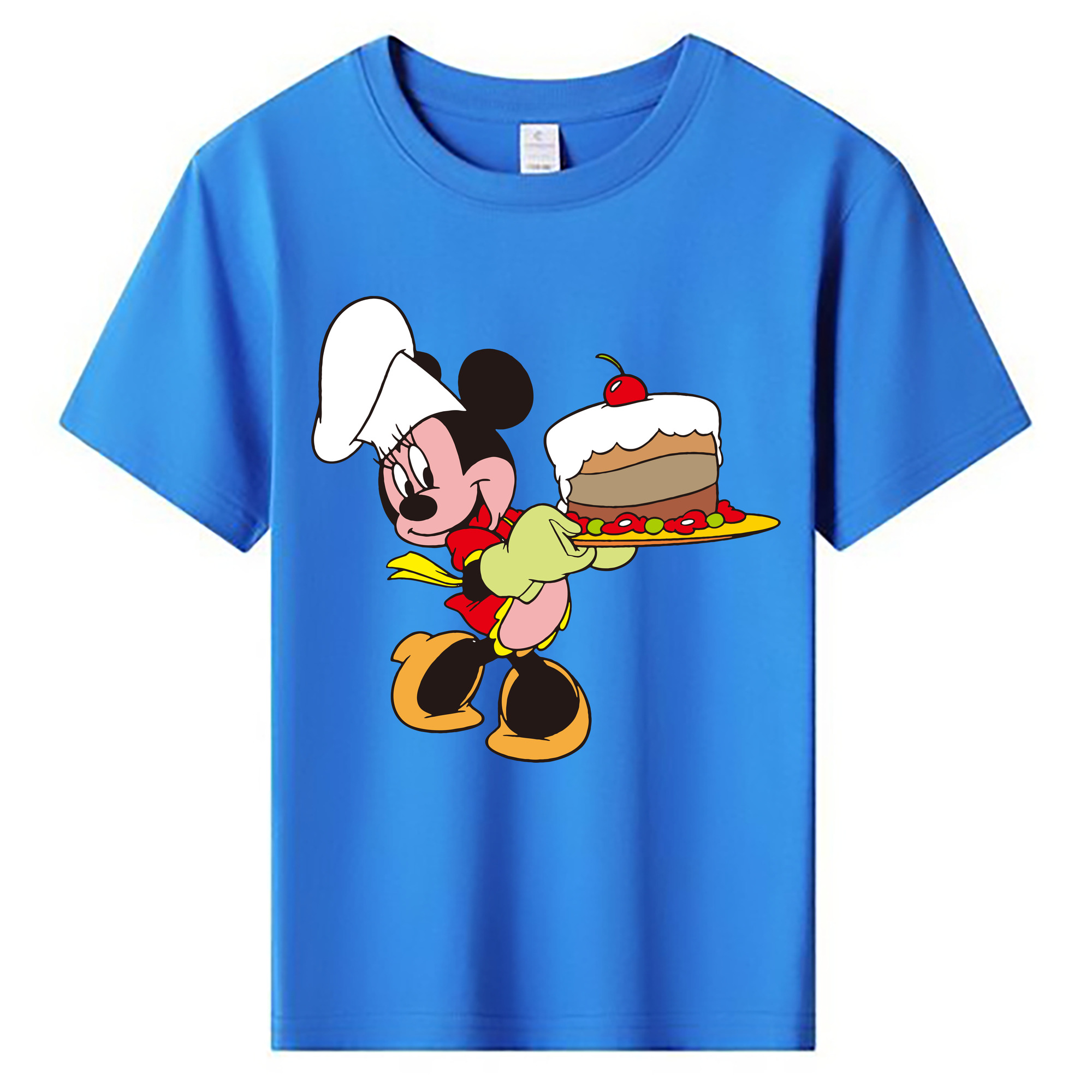 ミッキーマウス Mickey Mouse 綿100％キッズTシャツ（フロントプリント）